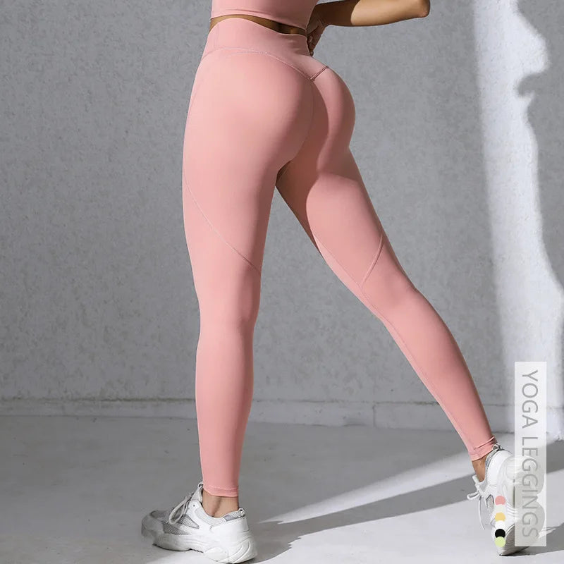 Women Gym Sports Running Fitness Yoga Suit Sport Outfit Gymwear Lady Workout Clothes Crossed High Waist Leggings
