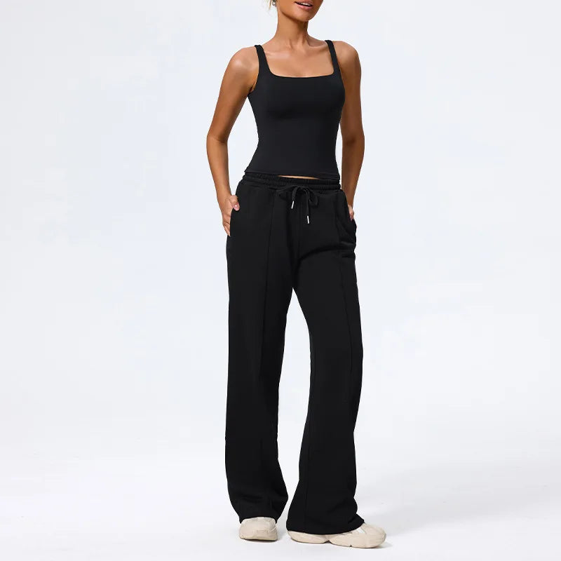 Sportswear 2 Pieces Yoga Set Gym Clothes Sportswear Yoga Suits For Women Fitness Set Tracksuits Sports Long Sleeved Gym Trousers