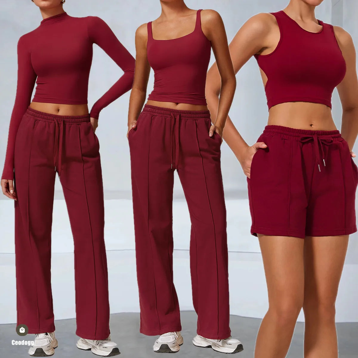 Sportswear 2 Pieces Yoga Set Gym Clothes Sportswear Yoga Suits For Women Fitness Set Tracksuits Sports Long Sleeved Gym Trousers